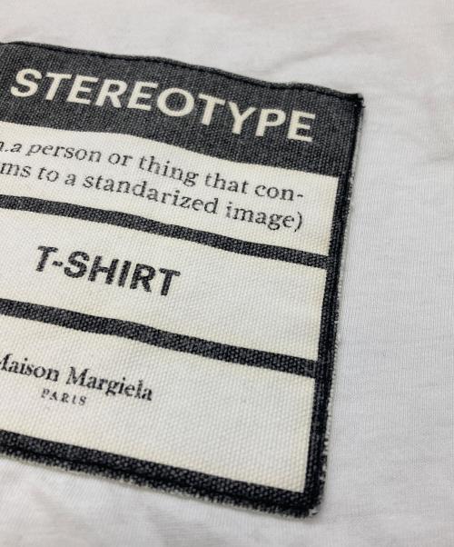 Maison Margiela（メゾンマルジェラ）Maison Margiela (メゾンマルジェラ) ステレオタイプ クルーネック半袖Tシャツ ホワイト サイズ:44の古着・服飾アイテム