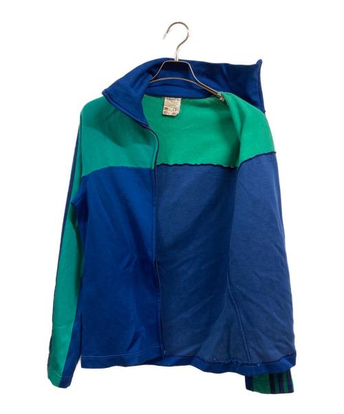 adidas（アディダス）adidas (アディダス) トラックジャケット ネイビー×グリーン サイズ:Ｍの古着・服飾アイテム