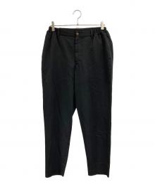 COMME des GARCONS HOMME DEUX（コムデギャルソン オム ドゥ）の古着「ポリエステル縮絨パンツ」｜ブラック