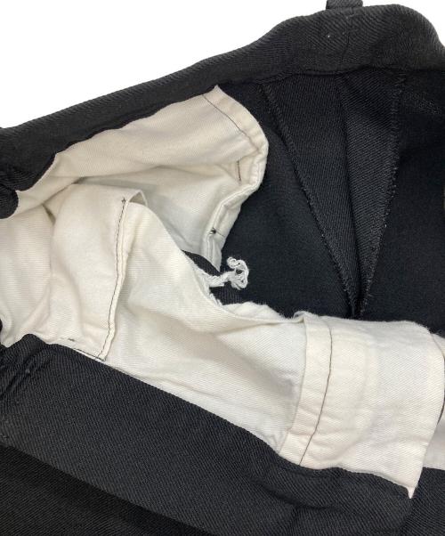 COMME des GARCONS HOMME DEUX（コムデギャルソン オム ドゥ）COMME des GARCONS HOMME DEUX (コムデギャルソン オム ドゥ) ポリエステル縮絨パンツ ブラック サイズ:Sの古着・服飾アイテム