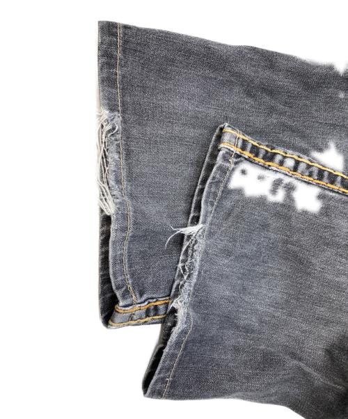 TRUE RELIGION（トゥルー レリジョン）TRUE RELIGION (トゥルー レリジョン) ブラックデニムフレアパンツ インディゴ サイズ:34の古着・服飾アイテム