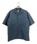 THE NORTH FACEザ ノース フェイス）の古着「S/S シアサッカーベントメッシュシャツ」｜ブルー