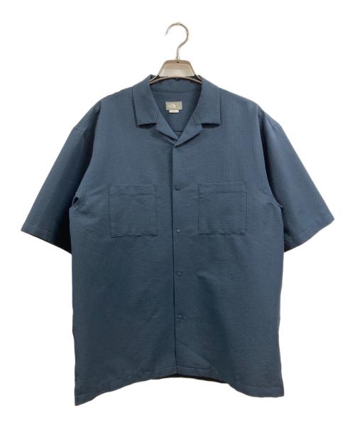 THE NORTH FACE（ザ ノース フェイス）THE NORTH FACE (ザ ノース フェイス) S/S シアサッカーベントメッシュシャツ ブルー サイズ:Sの古着・服飾アイテム