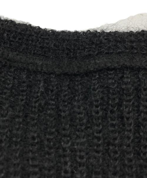 Authentic Reproduction Products（オーセンティックリプロダクトプロダクツ）Authentic Reproduction Products (オーセンティックリプロダクトプロダクツ) モヘア混ニットカーディガン ブラック サイズ:Freeの古着・服飾アイテム