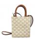 CELINE (セリーヌ) ミニバーティカルカバ ホワイト×ブラウン：90000円