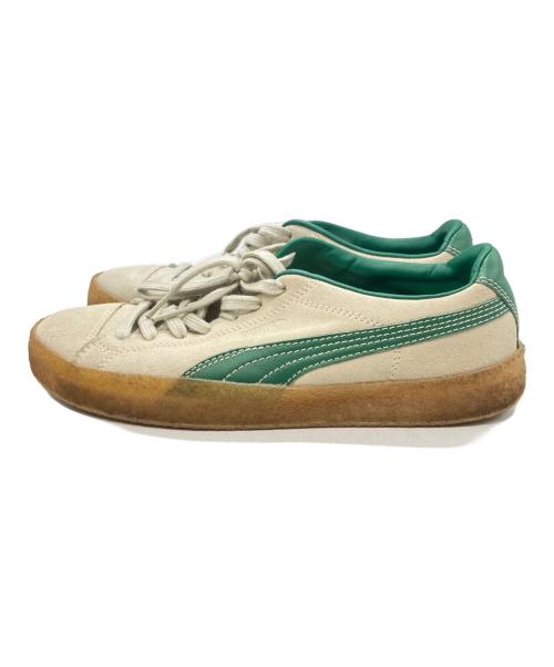 PUMA（プーマ）PUMA (プーマ) AMI Alexandre Mattiussi (アミアレクサンドルマテュッシ) スウェード クレープ スニーカー グリーン×ベージュ サイズ:27.5㎝の古着・服飾アイテム