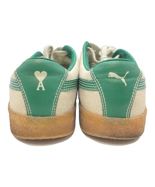 PUMA（プーマ）PUMA (プーマ) AMI Alexandre Mattiussi (アミアレクサンドルマテュッシ) スウェード クレープ スニーカー グリーン×ベージュ サイズ:27.5㎝の古着・服飾アイテム