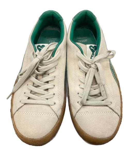 PUMA（プーマ）PUMA (プーマ) AMI Alexandre Mattiussi (アミアレクサンドルマテュッシ) スウェード クレープ スニーカー グリーン×ベージュ サイズ:27.5㎝の古着・服飾アイテム