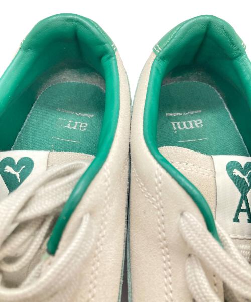 PUMA（プーマ）PUMA (プーマ) AMI Alexandre Mattiussi (アミアレクサンドルマテュッシ) スウェード クレープ スニーカー グリーン×ベージュ サイズ:27.5㎝の古着・服飾アイテム