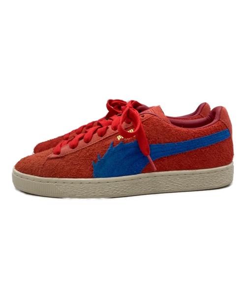 PUMA（プーマ）PUMA (プーマ) ONE PIECE (ワンピース) スウェード ワンピース コラボレーション メンズ シューズ スニーカー レッド サイズ:26.5cmの古着・服飾アイテム