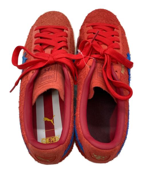 PUMA（プーマ）PUMA (プーマ) ONE PIECE (ワンピース) スウェード ワンピース コラボレーション メンズ シューズ スニーカー レッド サイズ:26.5cmの古着・服飾アイテム