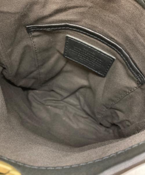 SLOW&CO（スロウアンドコー）Slow&co (スロウアンドコー) レザーショルダーバッグ ブラックの古着・服飾アイテム