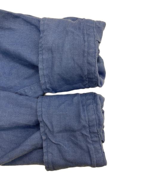 POLO RALPH LAUREN（ポロ・ラルフローレン）POLO RALPH LAUREN (ポロ・ラルフローレン) リネンワンピース ブルー サイズ:4の古着・服飾アイテム