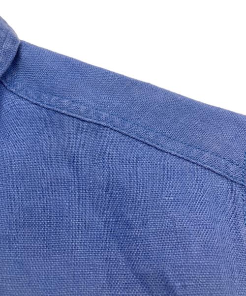 POLO RALPH LAUREN（ポロ・ラルフローレン）POLO RALPH LAUREN (ポロ・ラルフローレン) リネンワンピース ブルー サイズ:4の古着・服飾アイテム
