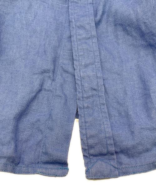 POLO RALPH LAUREN（ポロ・ラルフローレン）POLO RALPH LAUREN (ポロ・ラルフローレン) リネンワンピース ブルー サイズ:4の古着・服飾アイテム