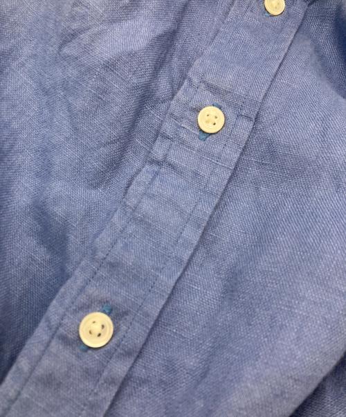 POLO RALPH LAUREN（ポロ・ラルフローレン）POLO RALPH LAUREN (ポロ・ラルフローレン) リネンワンピース ブルー サイズ:4の古着・服飾アイテム