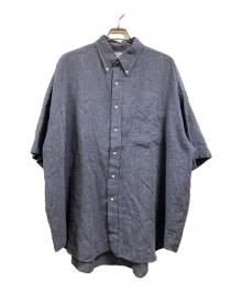 Graphpaper（グラフペーパー）の古着「Color-Nep Oxford S/S B.D Shirt」｜グレー