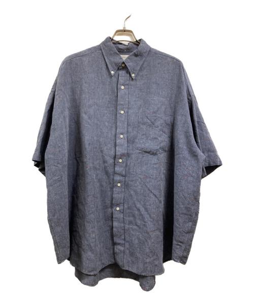 Graphpaper（グラフペーパー）Graphpaper (グラフペーパー) Color-Nep Oxford S/S B.D Shirt グレー サイズ:FREEの古着・服飾アイテム