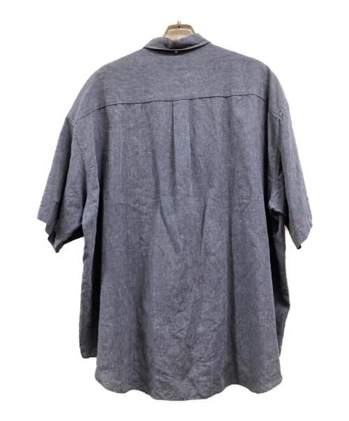 Graphpaper（グラフペーパー）Graphpaper (グラフペーパー) Color-Nep Oxford S/S B.D Shirt グレー サイズ:FREEの古着・服飾アイテム