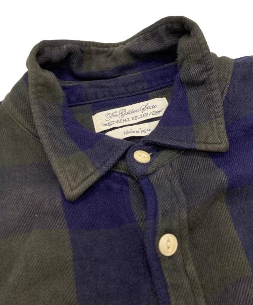 REMI RELIEF（レミレリーフ）REMI RELIEF (レミレリーフ) レーヨンシャツ パープル サイズ:Mの古着・服飾アイテム