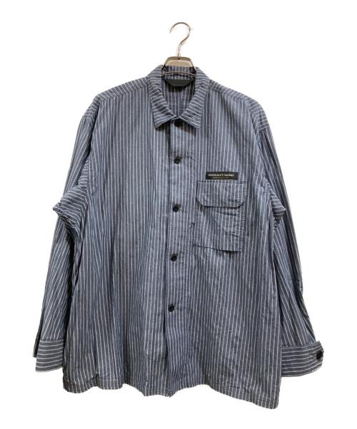 Essay（エッセイ）Essay (エッセイ) ストライプシャツ ブルー サイズ:3の古着・服飾アイテム