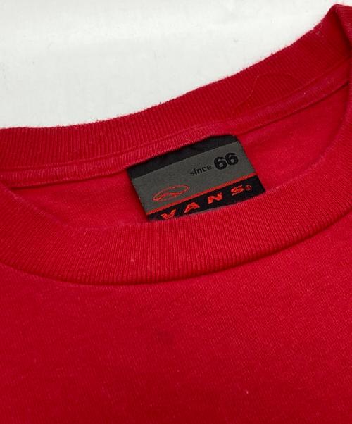 VANS（ヴァンズ）VANS (ヴァンズ) プリントTシャツ レッド サイズ:-の古着・服飾アイテム