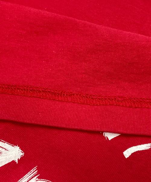 VANS（ヴァンズ）VANS (ヴァンズ) プリントTシャツ レッド サイズ:-の古着・服飾アイテム