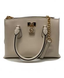 MICHAEL KORS（マイケルコース）の古着「パドロック ハンドバッグ」｜アイボリー