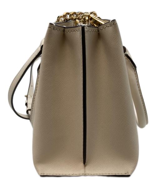 MICHAEL KORS（マイケルコース）MICHAEL KORS (マイケルコース) パドロック ハンドバッグ アイボリーの古着・服飾アイテム