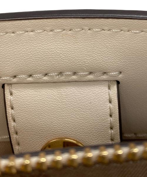 MICHAEL KORS（マイケルコース）MICHAEL KORS (マイケルコース) パドロック ハンドバッグ アイボリーの古着・服飾アイテム