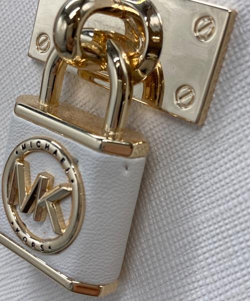MICHAEL KORS（マイケルコース）MICHAEL KORS (マイケルコース) パドロック ハンドバッグ アイボリーの古着・服飾アイテム