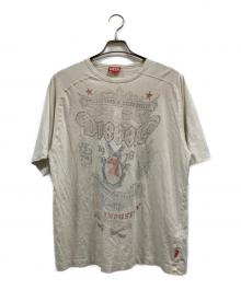 DIESEL（ディーゼル）の古着「T-ALECYプリントTシャツ」｜ベージュ