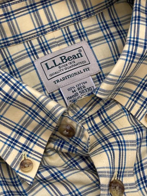 L.L.Bean（エルエルビーン）L.L.Bean (エルエルビーン) チェックシャツ イエロー サイズ:Mの古着・服飾アイテム