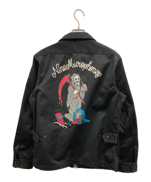 NineMicrophones（ナインマイクロフォンズ）NineMicrophones (ナインマイクロフォンズ) コットンツイルワークジャケット ブラック サイズ:Mの古着・服飾アイテム