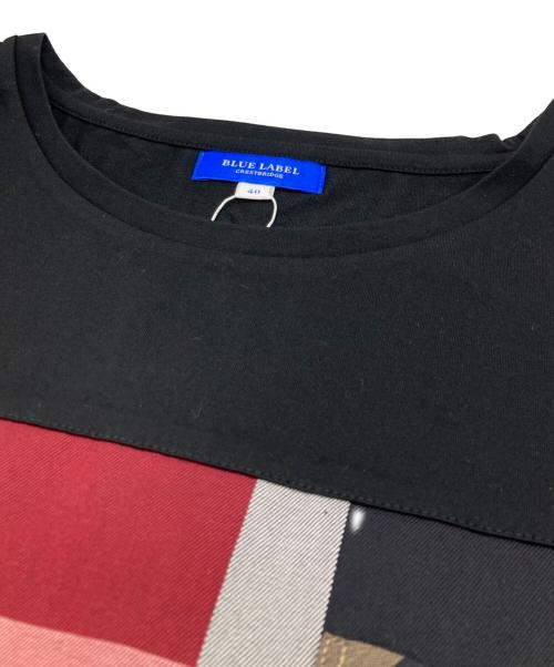 BLUE LABEL CRESTBRIDGE（ブルーレーベルクレストブリッジ）BLUE LABEL CRESTBRIDGE (ブルーレーベルクレストブリッジ) Tシャツ ブラック サイズ:40の古着・服飾アイテム