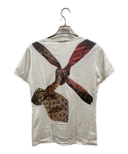 Vivienne Westwood man（ヴィヴィアン ウェストウッド マン）Vivienne Westwood man (ヴィヴィアン ウェストウッド マン) プリントTシャツ ホワイト サイズ:46の古着・服飾アイテム