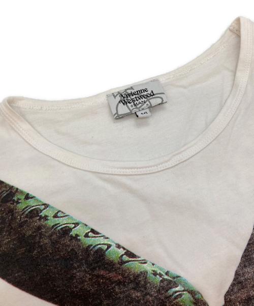 Vivienne Westwood man（ヴィヴィアン ウェストウッド マン）Vivienne Westwood man (ヴィヴィアン ウェストウッド マン) プリントTシャツ ホワイト サイズ:46の古着・服飾アイテム