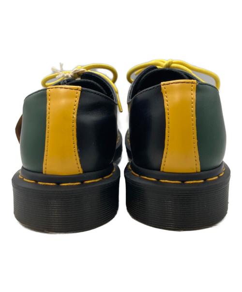 Dr.Martens（ドクターマーチン）Dr.Martens (ドクターマーチン) 1461 コントラスト スムースレザーシューズ ブラック×グリーン サイズ:25cmの古着・服飾アイテム