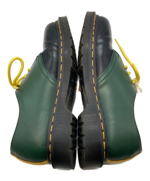 Dr.Martens（ドクターマーチン）Dr.Martens (ドクターマーチン) 1461 コントラスト スムースレザーシューズ ブラック×グリーン サイズ:25cmの古着・服飾アイテム