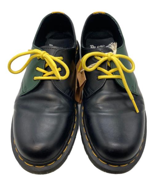 Dr.Martens（ドクターマーチン）Dr.Martens (ドクターマーチン) 1461 コントラスト スムースレザーシューズ ブラック×グリーン サイズ:25cmの古着・服飾アイテム