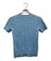 POLO RALPH LAUREN (ポロ・ラルフローレン) ケーブルコットン半袖ニット ブルー サイズ:S：6000円