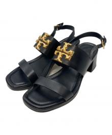 TORY BURCH（トリーバーチ）の古着「エレノアヒールサンダル」｜ブラック