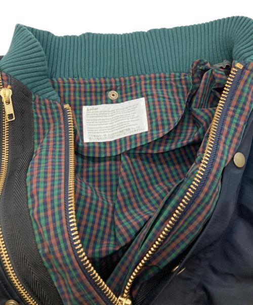 KOLOR（カラー）KOLOR (カラー) ドッキングMA-1ジャケット ブラック サイズ:3の古着・服飾アイテム