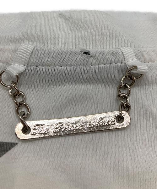 PHILIPP PLEIN HOMME（フィリップレインオム）PHILIPP PLEIN HOMME (フィリップレインオム) ラインストーンカットソー ホワイト サイズ:Ⅼの古着・服飾アイテム