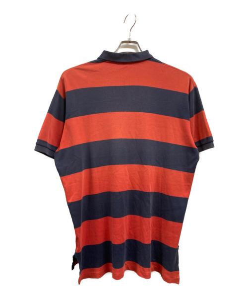 POLO RALPH LAUREN（ポロ・ラルフローレン）POLO RALPH LAUREN (ポロ・ラルフローレン) ポロシャツ レッド×ネイビー サイズ:Ⅼの古着・服飾アイテム