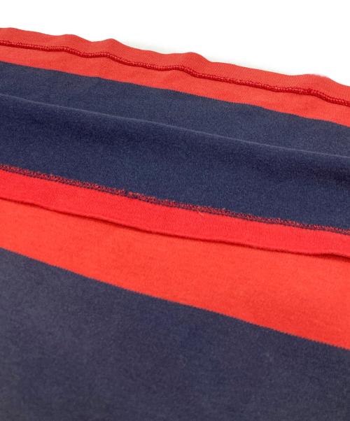 POLO RALPH LAUREN（ポロ・ラルフローレン）POLO RALPH LAUREN (ポロ・ラルフローレン) ポロシャツ レッド×ネイビー サイズ:Ⅼの古着・服飾アイテム