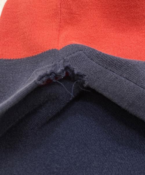 POLO RALPH LAUREN（ポロ・ラルフローレン）POLO RALPH LAUREN (ポロ・ラルフローレン) ポロシャツ レッド×ネイビー サイズ:Ⅼの古着・服飾アイテム