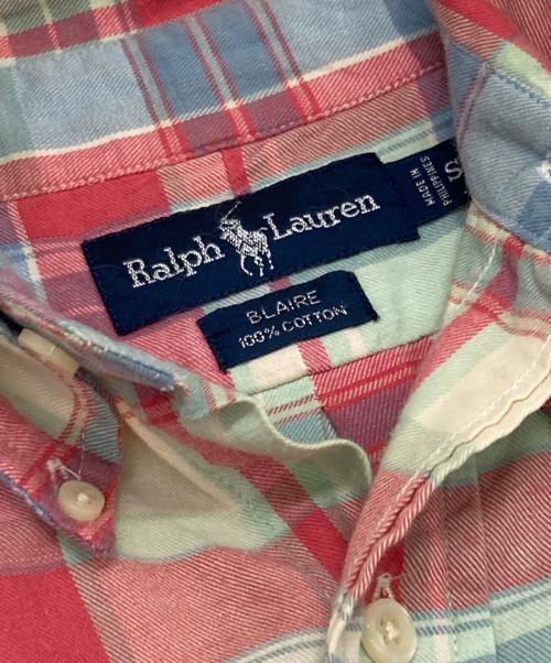 POLO RALPH LAUREN（ポロ・ラルフローレン）POLO RALPH LAUREN (ポロ・ラルフローレン) チェックBDシャツ ブルー×レッド サイズ:Sの古着・服飾アイテム