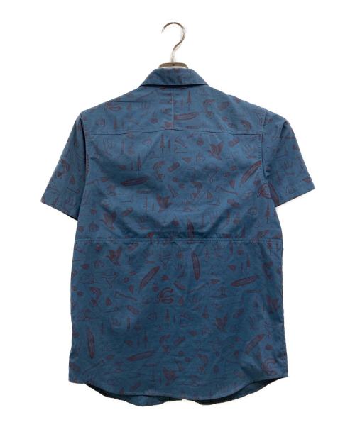 Columbia（コロンビア）Columbia (コロンビア) ピルスナー ピーク プリント メンズ ショートスリーブ ブルー サイズ:Sの古着・服飾アイテム