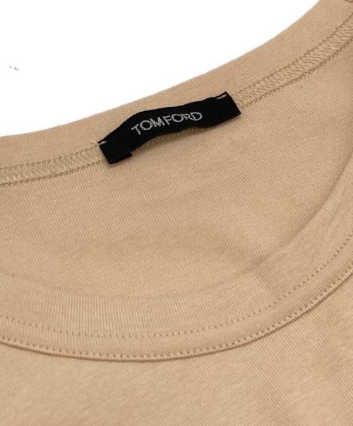 TOM FORD（トムフォード）TOM FORD (トムフォード) クルーネックTシャツ ベージュ サイズ:XLの古着・服飾アイテム